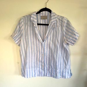 Linen Stripes Everlane Top
